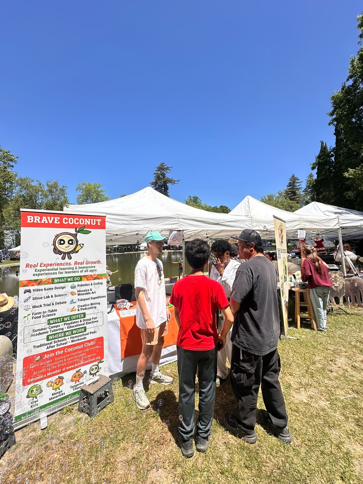 Brave Coconut booth at International Kids Festival